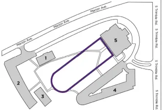 College of Nursing & Health Sciences (Mansfield) Walking Path