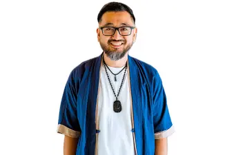 head shot of Kazu Haga