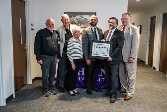 Group photo of Seven Seals Award presentation