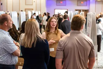 Student presenting at 2026 URCA Symposium