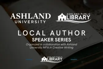 graphic promoting Local Author Speaker Series