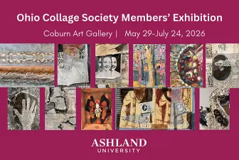 poster promoting 2026 Ohio Collage Society summer exhibition