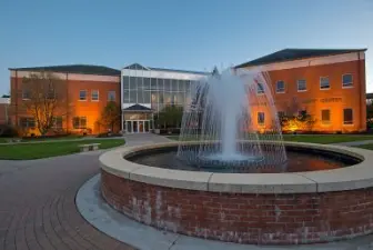 Hawkins Conard Student Center fountain