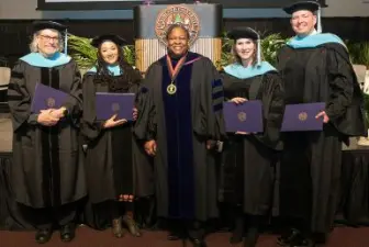 Doctor of Education students graduating group photo