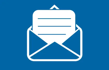Letter and envelope icon