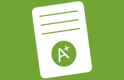 Grade card icon