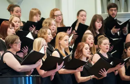 Members of the Ashland University Choir