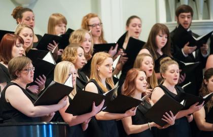 Members of the Ashland University Choir