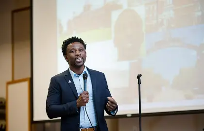 Stan Andrisse presents at AU's Correctional Education and Reentry Summit