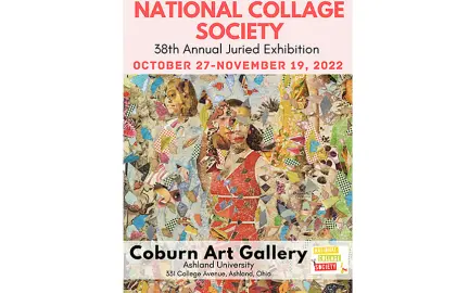 poster of National Collage Society exhibit