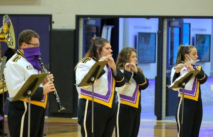 members of Eagle Marching Band
