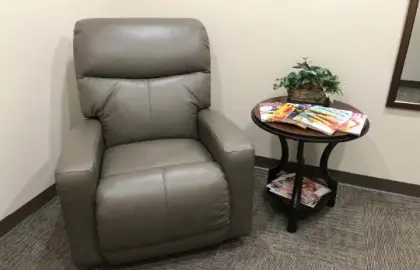 Recliner in Nursing Mother's Room