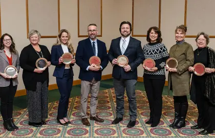 group photo of 2023 Academic Mentor Award winners