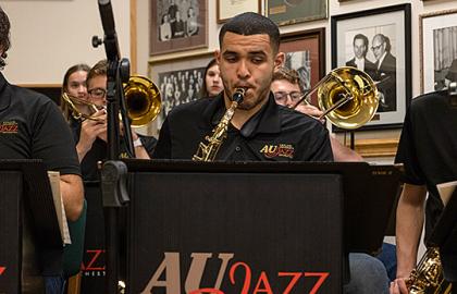 student member of the Ashland University Jazz Orchestra