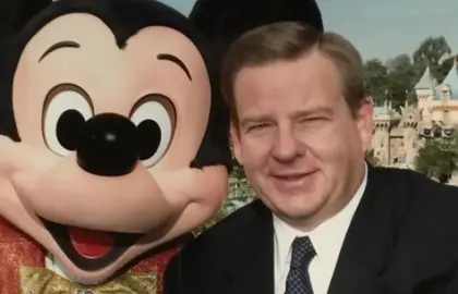 Bryan Wittman with Mickey Mouse