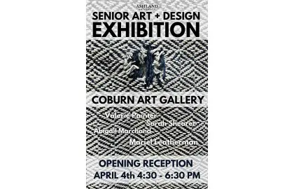 poster of Senior Art + Design Exhibition