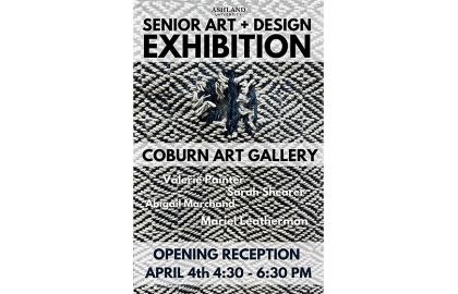 poster of Senior Art + Design Exhibition