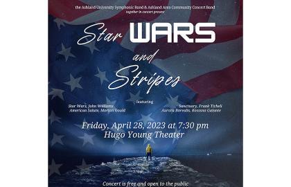 poster of Star Wars and Stripes concert