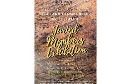 poster of regional juried art exhibition
