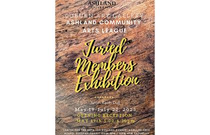 poster of regional juried art exhibition