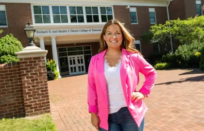 Jen McConnell pictured outside COBE