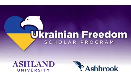 graphic for Ukrainian Freedom Scholar program