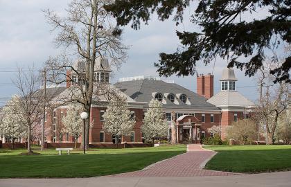 exterior photo of Dauch College of Business and Economics