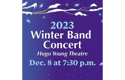 graphic of winter band concert
