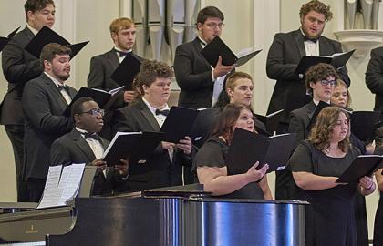 group of chorus members from 2022 spring concert