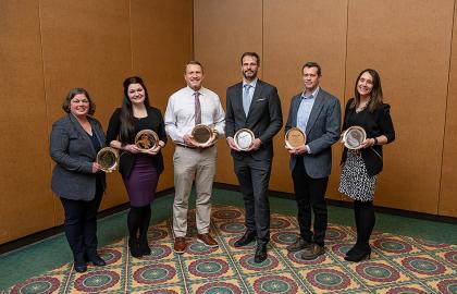 group photo of 2024 Academic Mentor Award winners