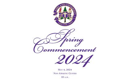 graphic promoting commencement