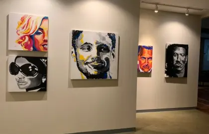 Celebrity portraits by Susan Jacobs