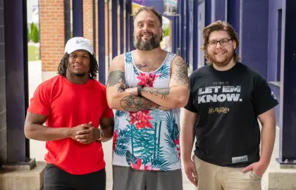 Trae Coopwood, Erich Metze and Zach Portner