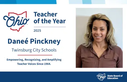 graphic with head shot of Danee Pinckney