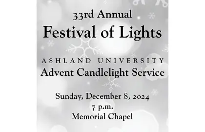 graphic promoting Festival of Lights event