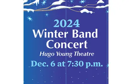 graphic promoting Winter Band Concert