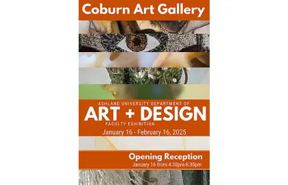 graphic of faculty art exhibition