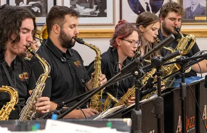 photo of five members of the AUJO from 2023