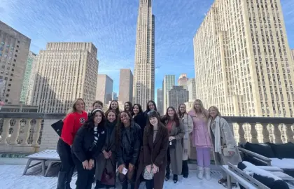 Ashland University students in New York
