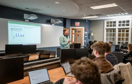 Associate Professor of Finance Dennis Witherspoon, Ph.D., is the current EIG instructor