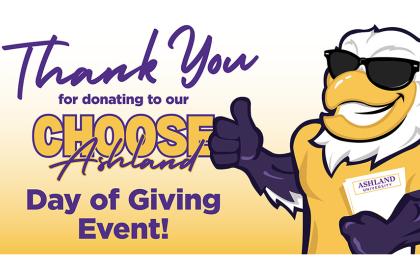 graphic thanking donors for Day of Giving