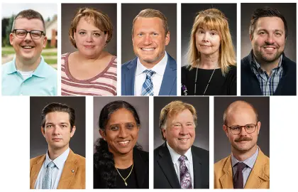 head shots of faculty who were promoted in 2025