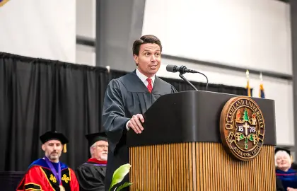 Matt Miller at 2025 Commencement