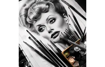 graphic promoting new art exhibition