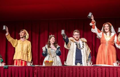 Performers during the 2024 Madrigal Feaste