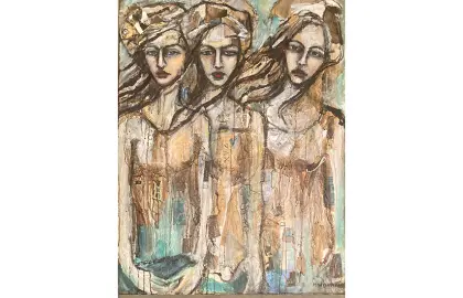 artwork at 2025 alumni exhibition