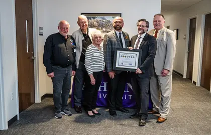 Group photo of Seven Seals Award presentation
