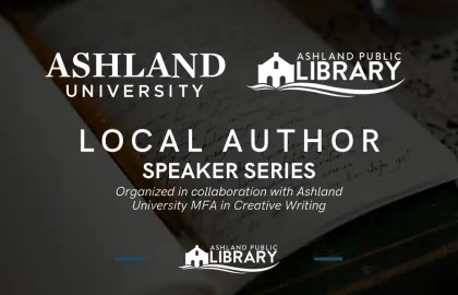 graphic promoting Local Author Speaker Series