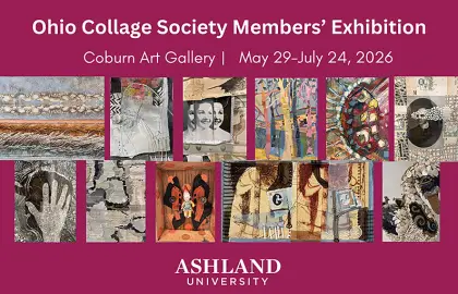 poster promoting 2026 Ohio Collage Society summer exhibition