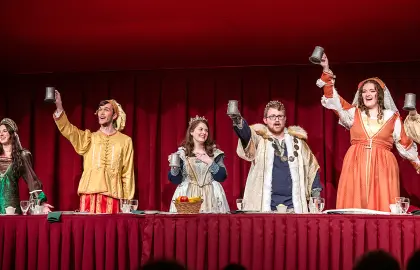 Performers during the 2024 Madrigal Feaste